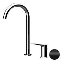 Смеситель для раковины Remer Slash SL57LNO, черный матовый SL57LNO