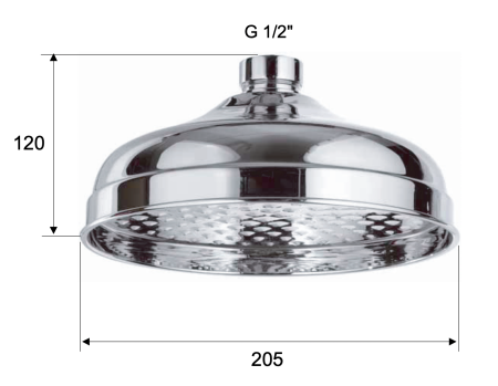 Верхний душ с шарнирным соединением 20 см Remer 359B20X 359B20X