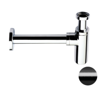 Сифон 1”1/4 Remer 958LCFP, черный брашированный хром 958LCFP