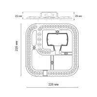 Светодиодный модуль NovoTech 3000-4200-6300К LED 48W 357767 KLARK 48Вт с ДУ